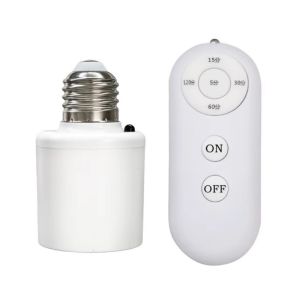 E27 Wireless Smart Remote Control Lamp Holder Set LED Smart Wireless Remote Light Bulb Socket Timer Switch Bulb Adapte