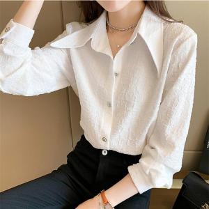IOS SHOP AGATHA BLOUSE SIFON CRINCLE KASUAL KANTOR WANITA KOREAN STYLE