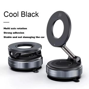 Strong Magnetic Car Phone Holder Foldable Design 360° Adjustable Vacuum Mount for Car/Desk/Bathroom/