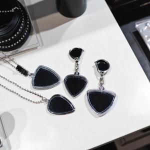 [Habilulu] Guitarists Storage Guitar Pick Collection Box Clear Holder Keyring Bag Heart Shaped Picks Size Case Musical Accessories
