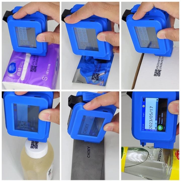 COD ☆Any Surface Hand Held Label Printing Machine Production Date Stamp ...