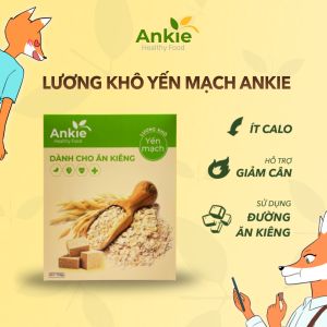 Lương khô dùng cho người ăn kiêng ANKIE vị Yến Mạch (52 viên nhỏ) - Hộp 700gr