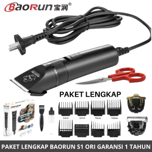 GARANSI 1 TAHUN | PAKET LENGKAP | BAORUN S1 PRO Alat Cukur Bulu Binatang Electric Pet Dog Hair Clipper - mesin cukur domba baorun s1 - mesin cukur domba garut - alat cukur hewan domba bourun