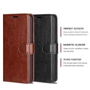 TECNO POVA 4 POVA 4 PRO POVA 5 POVA 5 PRO POVA NEO 2 POVA NEO 3 CASE LEATHER BOOK SOFTCASE COVER FLIP STANDING LEATHER CASE FLIP KULIT KANCINGBOOK COVER DOMPET