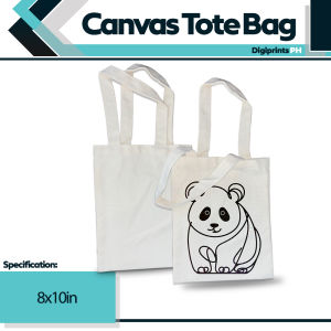 Digiprints PH - 1pc Plain Canvas Tote Bag Printable High Quality and Thick Fabric 8x10 inches
