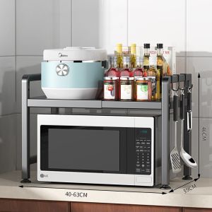 Rak Microwave Oven Rak Panci Rak Penyimpanan Serbaguna Rak Bumbu Dapur