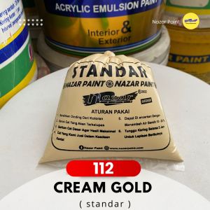 CAT TEMBOK NAZAR PAINT  PAIL UTUH ISI 25 KG KUALITAS STANDAR GRATIS EMBER