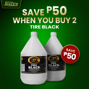 WiiZE Tire Black Clear – Ultimate Shine & Protection  Deep Black Wet Look for Tires[Fast Shipping]