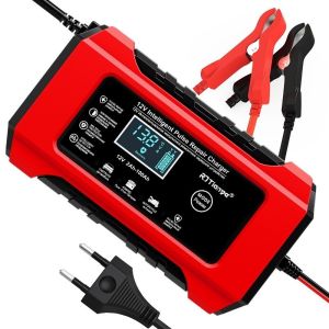 Bộ Sạc Bình Ắc Quy 12V 6A 4Ah-100Ah Tự Ngắt Khi Đầy Khử Sunfat Cho Ô Tô Xe Máy