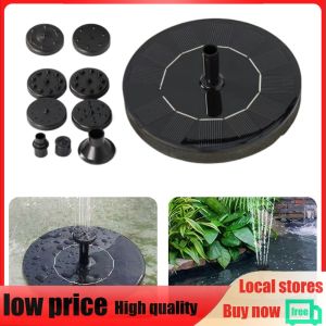 【New Arrival】 Solar Fountain Pump 1.2W for Pond and Garden Outdoor Water Features Waterproof Bird Bath Water Pump with Adjustable Flow