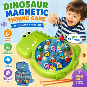 New Dinosaur Magnetic Fishing Toy for Kid Early Education Parent Child Interactive Board Game