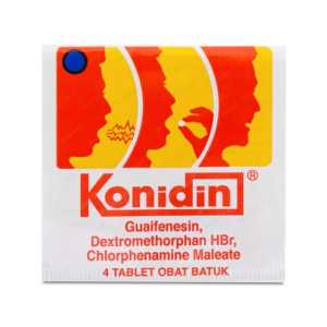Konidin 1strip 4tablet.