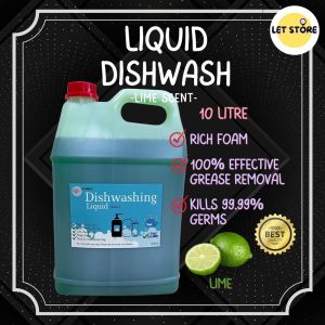🇲🇾 [LET PROTECT 10Litre] Dishwashing Liquid Lime 10L Dishwash Sabun Cuci Pinggan 10L Lime Scent