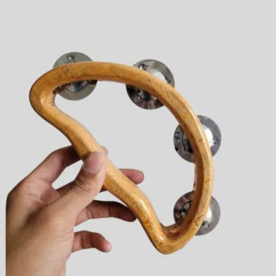 Alat Musik Tamborin Banyak Pilihan Bentuk Model Kecer Kecrek Icik Icik Bahan Kayu Natura