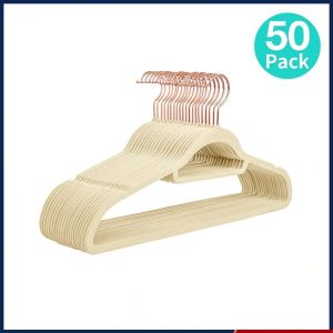50pcs pieces of non-slip velvet hangers