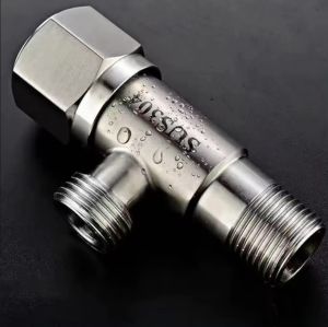 วาล์วน้ำสแตนเลส 304 สต็อปวาล์ว วาล์วฝึกบัว ทางเดียว มือเปิด-ปิด เซรามิกวาล์ว