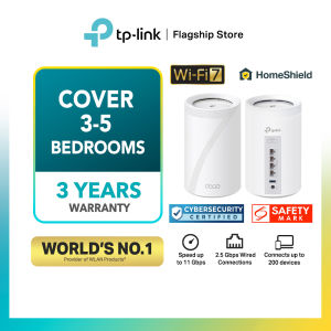 TP-Link Deco BE65 /Deco BE65 Pro BE11000 Whole Home Mesh WiFi 7 System | Multi-Link Operation (MLO) | Works on the 6 GHz Band Halo H47BE