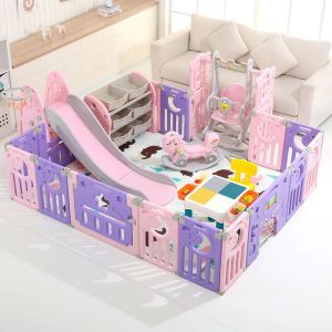 Baby Playards Indoor DIY Baby Playpen Fence Foldable Multifunctional Combination Game Indoor Playpens