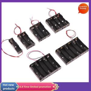 Graceful 1 2 3 4 5 6 Slots 3V AA Battery Case Box AA LR6 HR6 Battery Holder Storage Case Lead Wire Bateria Protection Container