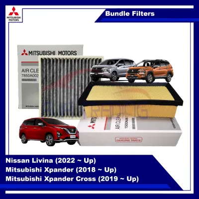 Combo Air Filter and Cabin Filter for Mitsubishi Xpander/Xpander Cross (2018 - Up) and Nissan Livina (2022 - Up)
