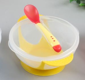 Baby Bowl Set Training Bowl with Suction Cup Spoon Tableware Set Dinner Bowl Learning to eat