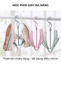Móc phơi giầy đa năng NAGO bằng nhựa cao cấp móc treo đồ tiện dụng