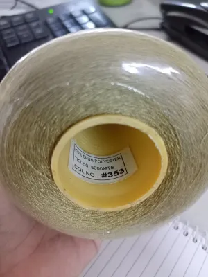 Sewing Cotton Thread Spun Polyester TKT 50 5000 meters per cone