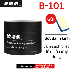 (Combo 1 lọ + 1 bàn chải) HAINAI Bột đánh bóng kính ô tô Tẩy Dầu Phim Cho Kính Ô Tô tẩy đèn pha