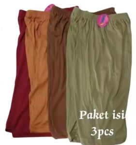 3 PCS CELANA SHORT WANITA DEWASA JUMBO / DALAMAN WANITA PENDEK /KOLOR PENDEK WANITA JUMBO