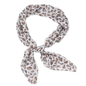 Womens Neck Scarf Trendy Leopard Designing Thin Scarf Soft and Comfortable Bag Decorative Strap Unique Pattern