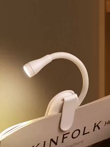 Mini Book Light Portable Clip Night Lights Usb Charging Led Dimmable Bedroom Eye Protect Camping Led Clip 360° Flip Book Lamps