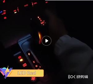 หัวเกียร์ LED สำหรับ VW Golf MK6 MK7 Passat B7 B8 Tiguan MK2 Octavia seat DSG สีแดง/ขาว LightFYK