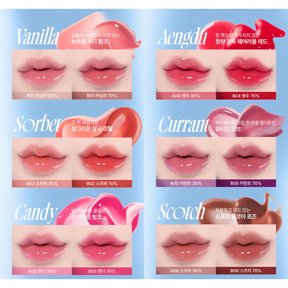 fwee 3D Voluming Gloss 30% / 70%- 12 Color | Lazada Singapore