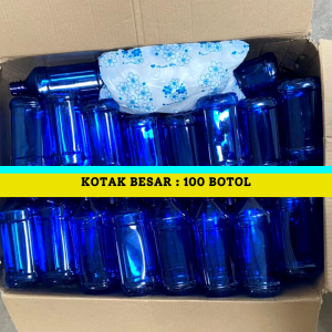 Botol Plastik Biru 500ml dengan penutup/PET Plastic Bottle with cap