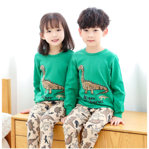 ชูดเนอร์เด็ก ผ้ากาฮาคอนต์ แขนขายาว หรือ "ชุดนอนเด็ก ผ้า Cotton แขนขายาว