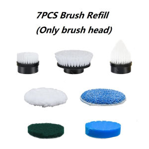 DQQI Cordless Electric Cleaning Brush 8-in-1 Spin Scrubber Rechargeable Power Brush for Cleaning Automatic Brush Cleaner