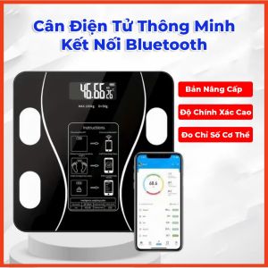 Cân Điện Tử Kết Nối Bluetooth APP Điện Thoại Thông Minh Đo Chỉ Số Cơ Thể Độ Chính Xác Cao Thiết Kế Tiện Dụng