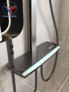 SEN TẮM ĐỨNG NÓNG LẠNH MẶT KÌNH HIỂN THỊ NHIỆT ĐỘ CÓ LED XX11