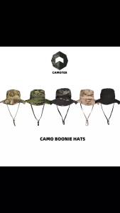 Camo Boonie Hat Bucket Hat Fishiing Hat for Men Women Fishing UV Protection Military Tactical Safari