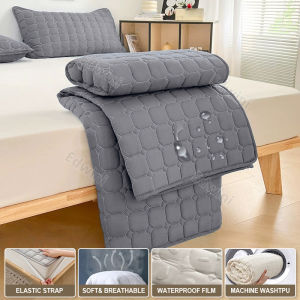 100% Waterproof Thicken Mattress Quilted Mattress Cover Fitted Bed Sheet Mattress Protector Cotton