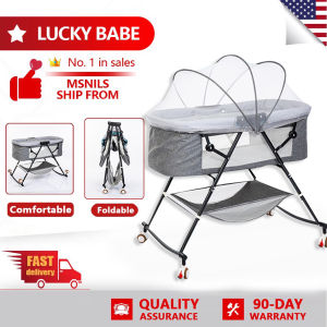 LUCKYBABE Diaper Table Baby Care Table Multifunction Foldable Baby Touch Table Bath Newborn Diaper Changing Station with Storage