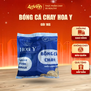 Bóng cá chay Hoa Y 1Kg Thực Phẩm Chay Dinh Dưỡng Thuần Chay Healthy Đồ Ăn Chay Thực dưỡng