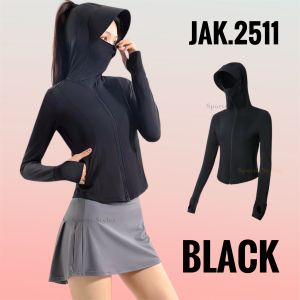 Sports.Styles.id Jeket UV UPF50+ Press Hoodie 2511 Wanita gym olahraga