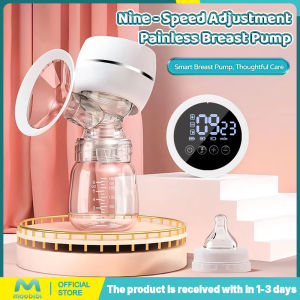 Rechargeable Wearable Breast Pump with Digital Screen - 2 Modes 9 Levels Hands-Free