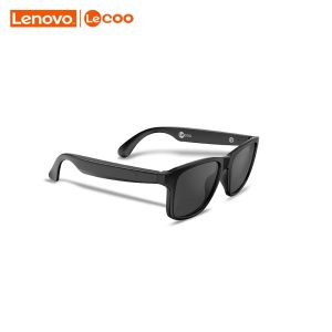 Lenovo Lecoo C8 Lite Headset Kacamata Pintar Nirkabel Bluetooth 5.3 Kacamata Hitam Headphone Olahraga Luar Ruangan Panggilan Musik Anti Cahaya Biru Kacamata Bluetooth Terpolarisasi