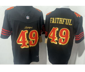 Áo đấu bóng bầu dục Mỹ thêu đội San Francisco 49ers thế hệ 3 hàng hot có sẵn giao ngay.