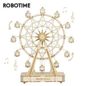 Robotime 3D ปริศนาไม้เกมเรือเรือจำลองของเล่นเด็กเด็กของขวัญวันเกิดเด็กผู้หญิง