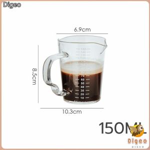 Digeo 70ml / 150ml Mini Coffee Milk Cup Glass With Handle Multi-functional Taste Dish
