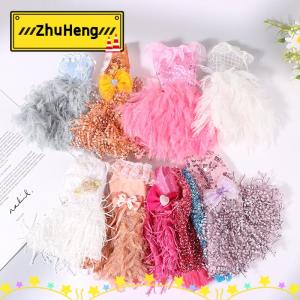 zhuheng Búp bê quần áo cho 30cm búp bê Quần Áo buổi tối Gown trailing váy cưới Váy công chúa ăn mặc Dollhouse trang trí nội thất phụ kiện
