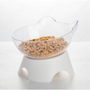 Cat Dog Elevated Bowls 15 DEGREE Raised Food Container With Stand Single Bowls